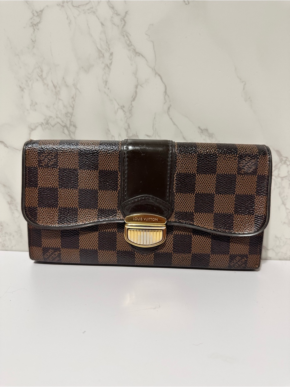 LOUIS VUITTON ❤️🌟CA1121 DAMIER EBENE WALLET ⭐️